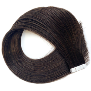 Extensions de cheveux à bandes adhésives très vendues, 100% cheveux humains vierges avec ondulations droites, prix direct usine en gros - Product Image 6