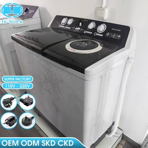 Lavadora semiautomática de doble tina de gran capacidad de 19 kg OEM/ODM, voltaje amplio, opciones de enchufe múltiple, tinas de lavado y centrifugado separadas - Product Image 1