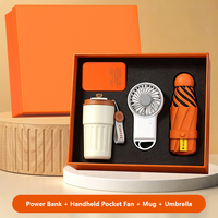 Coffret Cadeau Haut de Gamme : Mug à Café 450ml en Acier Inoxydable 316 avec Affichage de Température, Ventilateur de Poche 800mAh et Batterie Externe 5000mAh – Fabricant