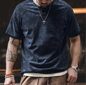 T-shirt estiva da uomo a maniche corte, vestibilità slim, elastica, <span class=keywords><strong>Tks</strong></span> - Product Image 5