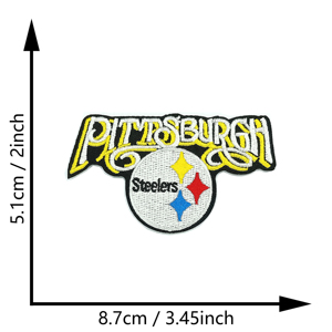 Patch brodé personnalisé des Steelers de Pittsburgh pour le football américain, à thermocoller, patch des Steelers de Pittsburgh - Product Image 2