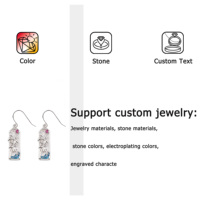 Boucles d'oreilles de créateur pour femmes en argent 925 de qualité supérieure, boucles d'oreilles tendance avec des détails complexes, zircone cubique et époxy de haute qualité