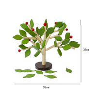 Juguete Educativo Temprano, Bloques Tridimensionales Hechos a Mano, Juguete de Desmontaje y Combinación con Forma de Hojas de Plantas, Rompecabezas para el Desarrollo de la Inteligencia