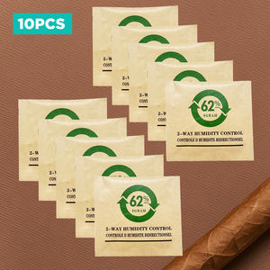 Humidor de cigarros de dos vías marrón portátil de alta calidad estilo de diseño clásico Vanace 62% 65% 69% 70% Paquete de Control de humedad 7x6,4 cm - Product Image 5