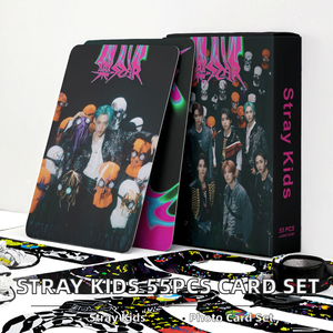 Set <span class=keywords><strong>de</strong></span> 55 Fototarjetas del Álbum Rock Star <span class=keywords><strong>de</strong></span> KPOP Stray Kids, Tarjetas Postales en Caja, Juegos <span class=keywords><strong>de</strong></span> Cartas, Tarjetas LOMO <span class=keywords><strong>de</strong></span> Bang Chan, Han, HyunJin, Felix - Product Image 2