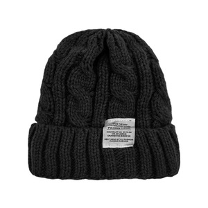 Autunno inverno tessuto lavorato a maglia cappello di lana per gli uomini delle donne in velluto caldo ispessito cappellino multicolore Versatile per uso Casual quotidiano - Product Image 4