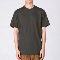 Kaos Pria Musim Panas dengan Logo/Pola Kustom 190g 100% Katun Kerah Bulat Lengan Pendek Longgar Warna Solid Streetwear Bermotif