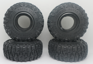 Neumáticos de Roca de 2.2 Pulgadas, Neumáticos de <span class=keywords><strong>Goma</strong></span> Negros para Coche RC 1/10, Piezas de Repuesto para Modelos de Juguete con Batería - Product Image 5