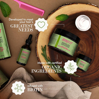 Marque privée Ensembles de shampoing au romarin Après-shampoing pour la chute des cheveux et la croissance des cheveux clairsemés Ensemble de soins pour le traitement des cheveux sans paraben