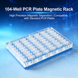 แท่นแม่เหล็กสำหรับหลอด PCR แบบ 96 หลุม ใช้ได้กับแผ่น PCR แบบกึ่งปิดและแบบไม่ปิด  ฐานแม่เหล็กแข็งแรง - Product Image 1