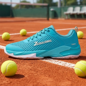 <span class=keywords><strong>Scarpe</strong></span> da tennis estive in rete con suola in gomma - Traspiranti e ammortizzanti per tennis, pickleball, badminton, ping pong - <span class=keywords><strong>Scarpe</strong></span> unisex per campi in <span class=keywords><strong>terra</strong></span> <span class=keywords><strong>battuta</strong></span> - Product Image 5