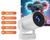 Hy300pro KTV Hifi Mini Portable HD 4K Projecteur Short Focus Home Wall Android 11 LED Factory Direct"