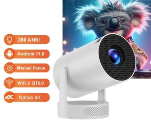 Hy300pro เคทีวี HIFI มินิโปรเจคเตอร์ HD 4K โปรเจคเตอร์โฟกัสสั้นผนังบ้าน Android 11นำส่งตรงจากโรงงาน" - Product Image 2