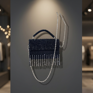 Bolso de Mano Plegable de Cuero Genuino para Mujer, Ligero, con Cierre de Cremallera, Impermeable, Duradero, de Gran Capacidad y Extraíble - Product Image 1
