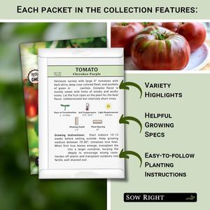Packs de graines de <span class=keywords><strong>tomates</strong></span> <span class=keywords><strong>anciennes</strong></span> non-OGM, y compris des <span class=keywords><strong>tomates</strong></span> Cherokee Purple de grande taille pour jardin potager domestique, fleurs artificielles suspendues - Product Image 4