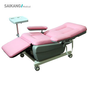 SKE-100A Duurzaam Eeg Stoel En Ecg Stoel Medische Examen Apparatuur 2 Functie Verstelbare Patiënt Handleiding Dialyse Stoel Met Wielen - Product Image 5