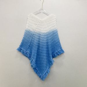 Nuevo Chal de Estilo Étnico Retro con Degradado de Color, Estampado a Cuadros, Tejido, Tipo Capa para Mujer, para Viajes, Invierno - Product Image 3