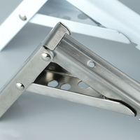 Support d'angle pliable en métal robuste de haute qualité, étagères pliantes en acier inoxydable