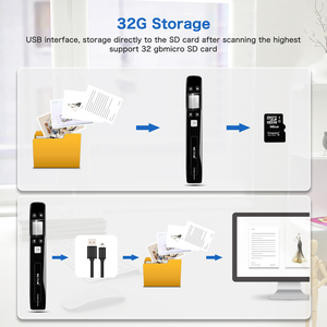 Xách tay A4 Máy quét cuốn sách bút tốc độ cao USB giao diện tài liệu Máy Ảnh Đầu đọc Chứng Khoán Máy quét tài liệu - Product Image 5