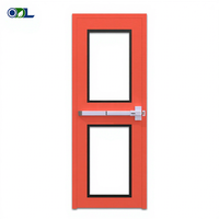 Porte de secours en acier pour bâtiment scolaire, porte coupe-feu intérieure/extérieure avec serrure à barre tactile, usage industriel