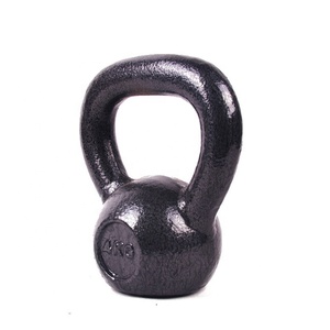 Hot Sale Professional Quality Custom Logo Stoving Varnish Black Fitness Training <strong>10kg</strong> Sport Cast Iron <strong>Kettlebell</strong> - Product Image 1
