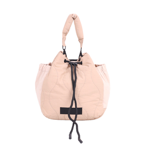 <span class=keywords><strong>Zaino</strong></span> <span class=keywords><strong>a</strong></span> secchiello trapuntato da <span class=keywords><strong>donna</strong></span>, stile basico deformabile, per uso quotidiano casual - Product Image 1