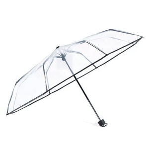 <span class=keywords><strong>Parapluie</strong></span> <span class=keywords><strong>transparent</strong></span> automatique, <span class=keywords><strong>parapluie</strong></span> de pluie pour femmes et hommes, soleil et pluie, automatique, compact, pliable, coupe-vent, style <span class=keywords><strong>transparent</strong></span> - Product Image 1