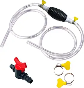 Bomba de transferência de combustível de carro, bomba de transferência de combustível de carro portátil, manual, para gasolina, gasolina, diesel, óleo líquido, com 1m/2m/3m