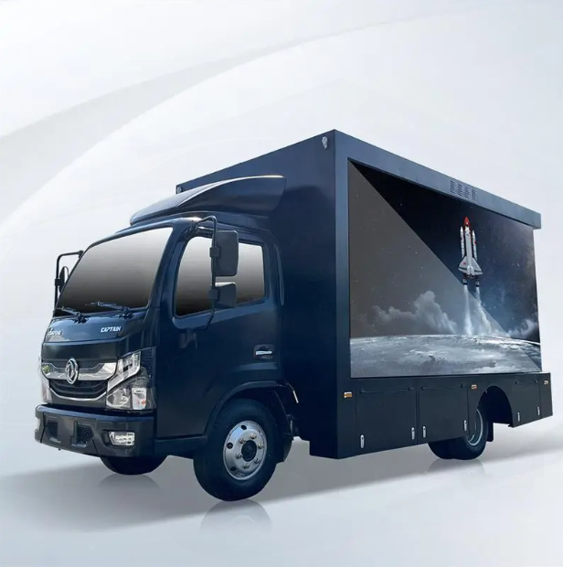 Outdoor Mobile Advertising Vehicle Open Size P4 LED Display Big TV Screen 3 Sizes Digital Billboard Truck IP65 6000cd Brightness