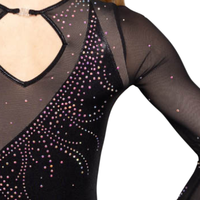 Tenue de gymnastique et de ballet personnalisable Edrei pour enfants, confortable, respirante, en polyester, imprimée par sublimation, avec strass