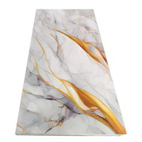Panneau mural en PVC personnalisé avec motifs imprimés complexes, imperméable, écologique, délai de livraison rapide, revêtement mural décoratif pour