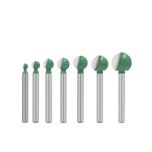 Juego de 6 fresas esféricas Lavie de carburo cementado para tallado de madera y raíces - Product Image 1
