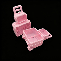 Caja de Plástico con Forma de Mini Maleta Ecológica FANG YUAN al por Mayor, Linda Caja de Almacenamiento para Joyas y Accesorios para Niños