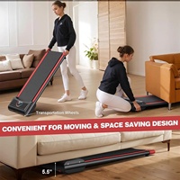 Mini tapis de course électrique portable sans fil, compact, silencieux, gain de place, avec large bande de course pour l'exercice à domicile en intérieur