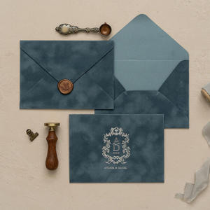 Prix d'usine : Enveloppe portefeuille en papier de style occidental avec rabat collé pour invitations de mariage, d'anniversaire et cartes de vœux avec timbre - Product Image 3