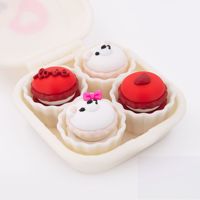 FUSEJOY Macaron Presser : Coffret repas exquis, jouet anti-stress simulation macaron, ornement de bureau