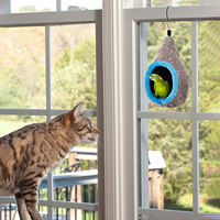 Tente Nid d'Oiseau Suspendue en Gros pour Usine, Lit-Caverne Chaud d'Hiver pour Perroquet, Maison de Rangement pour Animaux de Compagnie pour Cochon d'Inde, Habitat de Cage pour Petits Animaux