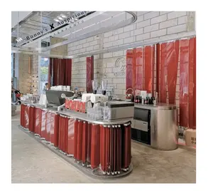 Red Decorative PVC Curtains