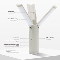 Lampe de camping multifonctionnelle pliable pour l'extérieur Lampe de poche portable pour avion Lampe d'inspection magnétique forte Torches