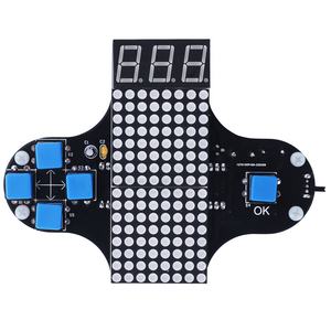 Kit électronique DIY Snake Plane Racing, jeu classique amusant, projet de soudure, pratique, luminosité de <span class=keywords><strong>l</strong></span>'écran réglable - Product Image 3