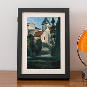 cross-border new arrival Kids Art Frames children's art <b>photo</b> frame wooden oil painting <b>storage</b> <b>box</b> flip-top <b>photo</b> frame - Product Image 2