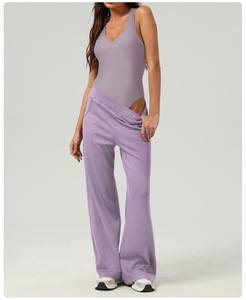 Pantaloni larghi larghi svasati tuta da Yoga tuta da ballo da <span class=keywords><strong>donna</strong></span> allenamento allenamento body da <span class=keywords><strong>donna</strong></span> Sexy body da palestra da <span class=keywords><strong>donna</strong></span> - Product Image 4