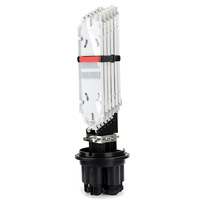 Kotak Sambungan Serat Optik 144 Core Fiber Optic Splice Closure Dome Tray OFC Vertikal, Tipe Mekanis, Pemasangan di Dinding/Tiang, Tipe Heat Shrink