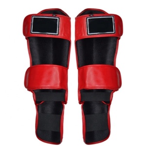 Protectores de Piernas Sanda de Cuero PU Premium y Malla Transpirable con Absorción de Impactos y Resistencia a Golpes para Kickboxing - Product Image 4