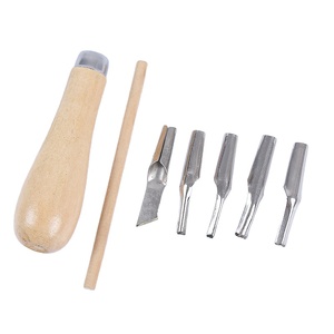 Ensemble de coupe de <span class=keywords><strong>Lino</strong></span>, Logo personnalisé, tampons en caoutchouc, outils de sculpture, coupe de linoléum, 5 fournitures d'art assorties - Product Image 2