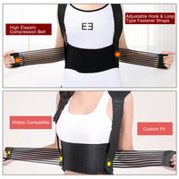 Correcteur de posture magnétique à la tourmaline auto-chauffante, attelle d'épaule, soutien dorsal