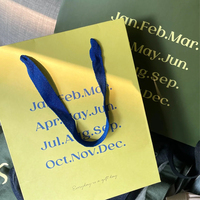 Vente en gros de grands sacs en papier jaune à la mode avec logo personnalisé pour magasin de vêtements avec poignée en corde de coton