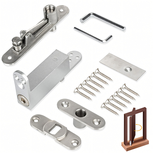 Hiện đại tự động đóng cửa phòng ngủ cửa gỗ 60kg Công suất 360 độ xoay vô hình thép không gỉ Phụ kiện cửa sổ - Product Image 1