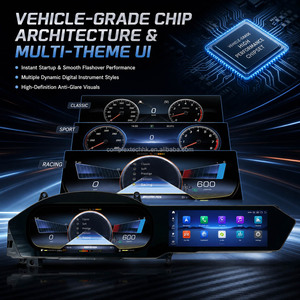 Reproductor de DVD para coche Android con pantalla digital dual de 24.6 pulgadas y CarPlay para Mercedes-Benz Clase C W204 2011-2014 NTG4.5 LHD - Product Image 6