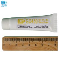 2 buah berat bersih 20 gram GD450 emas termal konduktif pasta minyak plester senyawa Heatsink untuk CPU GPU kemasan tabung lembut